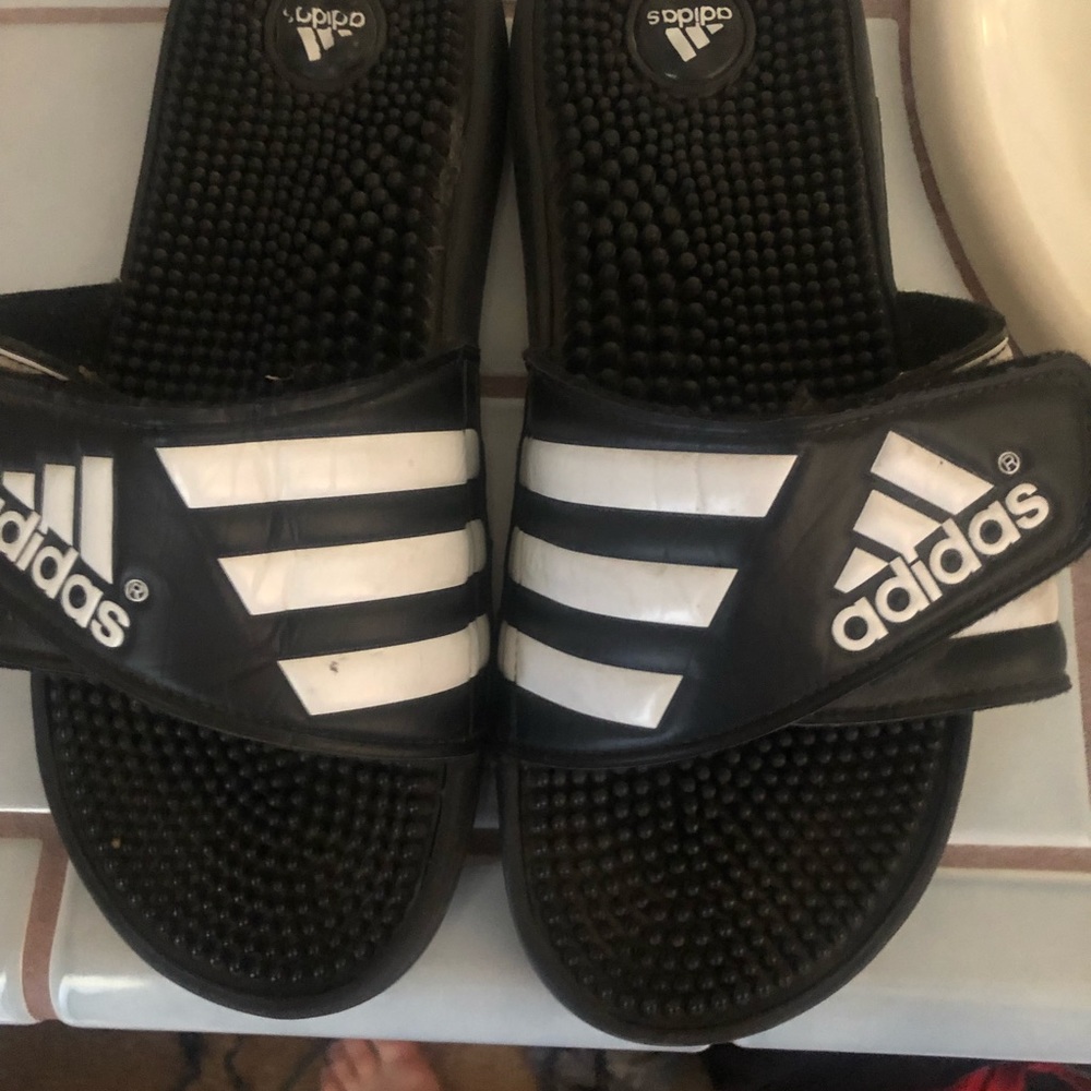 Adidas slip on sandals